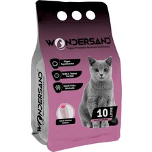 Mey İthalat Wondersand Bebek Pudra Kokulu Ince Tane Topaklanan Kedi Kumu 10 Lt