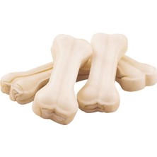 Mey İthalat Naturel Beyaz Pres Köpek Çiğneme Kemiği 5'li 7,5cm (7,5 Cm, Tatlandırıcısız)