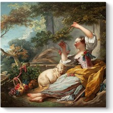 Mey İthalat Jean Honore Fragonard - The Shepherdess Tablosu 30 x 30
