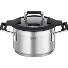 Mey İthalat Rösle Silence Pro Derin Tencere 91961 - Paslanmaz Çelik 16 Cm, Kapasite 1.9 Lt