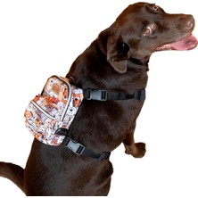 Mey İthalat Design,çantalı Göğüs Tasması, Köpek Sırt Çantası – 2’si 1 Arada Göğüs Tasması Fonksiyonlu, Ayarlanabilir, Küçük & Büyük Irklar Için,paws, Small