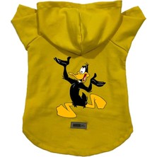Mey İthalat Kapişonlu Polar Sweatshirt Köpek ve Kedi Kıyafeti & Elbisesi Sarı Duffy Xl