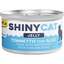 Mey İthalat Gimcat Shinycat Jelly Ançüezli Ton Balığı Kedi Maması, 70 Gram