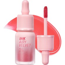 Mey İthalat Peripera Uzun Süre Kalıcı ve Hafif Formüllü, Kadife Bitişli Tint Ink Airy Velvet (24 Heavenly Peach)