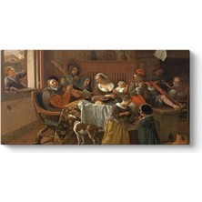 Mey İthalat Jan Steen - Mutlu Aile Tablosu 160 x 80