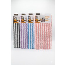 Mey İthalat Smartizi 4'lü Dalgalı Mikrofiber Temizlik Bezi Seti (30X30 Cm) - Iz ve Tüy Bırakmayan Sihirli Cam ve Parlatma Bezi