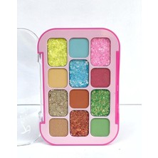 Mey İthalat Glitter Far Intentıon 12'li, Glitterli Far Paleti, 998875HB78
