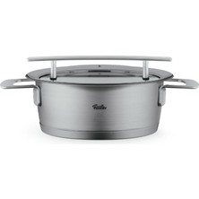 Mey İthalat Fissler Phi Collection Kızartma Tavası (20 Cm, 2,3 L), Cam Kapaklı, Paslanmaz Çelik, Indüksiyonlu Ocaklara Uygun, Enerji Tasarruflu, Bulaşık Makinesinde Yıkanabilir, Üstün Kalite, Almanya'da