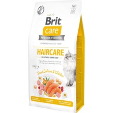 Mey İthalat Brit Care Haircare Healthy & Shiny Coat, Yetişkin Kediler Için, Tahılsız, Hipoalerjenik, Taze Somon Etli ve Tavuk Etli Kuru Mama, 7 kg