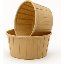 Mey İthalat 50'li Kraft Cupcake Kalıbı, Muffin Kek Kalıbı, Kek Kapsülü, Airfryer Uyumlu
