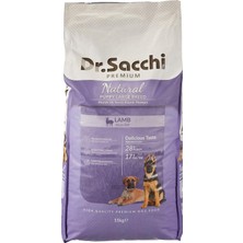Mey İthalat Dr.sacchi Premium Kuru Köpek Maması, Kuzu Etli, Yavru Köpek, Büyük Irk, 15 kg