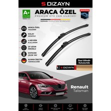 S-Dizayn Renault Talisman Ön Cam Silecek Seti 2015 Üzeri Premium Araca Özel 60-45 cm  A+ Kalite