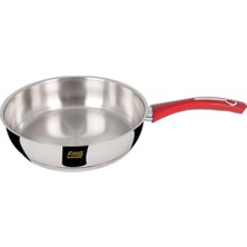 Mey İthalat Fms 10017KRM Ideal Çelik Yağ Tava 24 cm Kırmızı