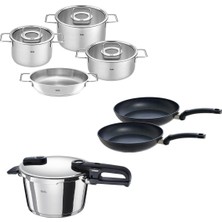 Mey İthalat Fissler Vitaquick Edition 4,5 Litre Düdüklü Tencere + Pure Collection Tencere ve Tava Seti
