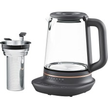 Mey İthalat Electrolux E7GK1-8BP Explore 7 Cam Kettle | 1.7l Kapasite, Demlik Sepeti, Ayarlanabilir Sıcaklık, Sıcak Tutma, Cam Gövde | Çay, Kahve ve Sıcak Içecekler Için