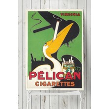 Mey İthalat Postermanya (PSTER7630) Pelican Cigaret Vintage Poster (60X90 Cm)