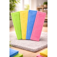 Mey İthalat 4 Adet 40 cm Mop Yedek Bezi Mikrofiber Mop Bezi Mop Yedeği, Nistabolje