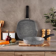 Mey İthalat Schafer Eternal Grill Tava 28CM+TAVA 26CM-GRI