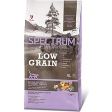 Mey İthalat Spectrum Somonlu Hamsili ve Yaban Mersinli Düşük Tahıllı Kısırlaştırılmış Kedi Maması 2 kg