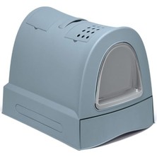 Mey İthalat Imac Zuma 2nd Lıfe Torbalı Kapalı Kedi Tuvaleti Mavi 56X40X42,5CM