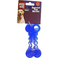 Mey İthalat Playfull Plastik Köpek Oyuncağı 9.5x4.5 cm Mavi