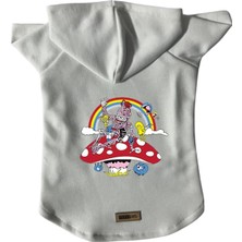 Mey İthalat Kapişonlu Polar Sweatshirt Köpek ve Kedi Kıyafeti & Elbisesi Beyaz City 30 S
