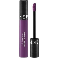 Mey İthalat Sephora Cream Lip Stain – Bulaşmayan Kadife Bitişli Ruj - Mat Likit Ruj, 135 Mystic Purple