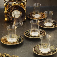 Mey İthalat Sandro Moreno 1453 Kariye Gold 12 Parça Altı Kişilik Çay Seti 110 ml