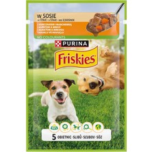 Mey İthalat Friskies Yetişkin Köpekler Için Tavuklu Sebzeli Yaş Mama 85 Gram