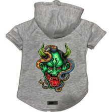 Mey İthalat Kapişonlu Polar Sweatshirt Köpek ve Kedi Kıyafeti & Elbisesi Gri Master Of The Snake M
