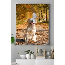 Mey İthalat Postermanya (PSTER16101) Golden Retriever Hayvan Kanvas Tablo 30 x 40