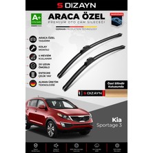 S-Dizayn Kia Sportage Ön Cam Silecek Seti 2010-2016 Premium Araca Özel 60-45 cm  A+ Kalite
