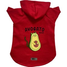 Mey İthalat Kapişonlu Polar Sweatshirt Köpek ve Kedi Kıyafeti & Elbisesi Kırmızı Avogato Xl