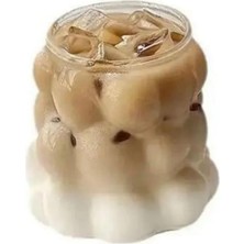 Mey İthalat Borosilikat Cam Üzüm Bubble Şekilli Bardak, 300 Ml, Şeffaf Cam, Makinede Yıkanabilir, Latte ve Meşrubat Için, 1 Adet - 2431