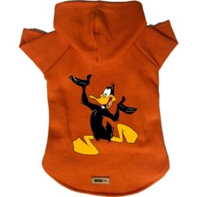 Mey İthalat Kapişonlu Polar Sweatshirt Köpek ve Kedi Kıyafeti & Elbisesi Turuncu Duffy Xl