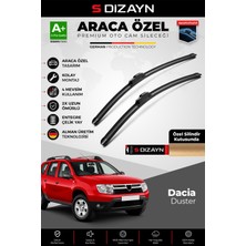 S-Dizayn Dacia Duster Ön Cam Silecek Seti 2009-2014 Premium Araca Özel 50-50 cm  A+ Kalite