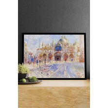 Mey İthalat Postermanya (PSTER14757) The Piazza San Marco-Auguste Renoir Sanatsal Çerçeveli Tablo 30 x 40