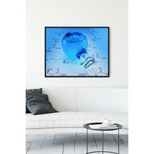 Mey İthalat Postermanya (PSTER10627) Deney Tüpü Bilimsel Çerçeveli Tablo (40X50CM)