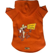 Mey İthalat Kapişonlu Polar Sweatshirt Köpek ve Kedi Kıyafeti & Elbisesi Turuncu Coiote Xl