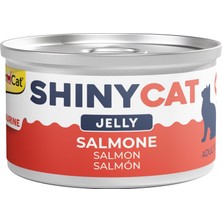 Mey İthalat Gimcat Shinycat Jelly Somon Balığı Kedi Maması, 70 Gram