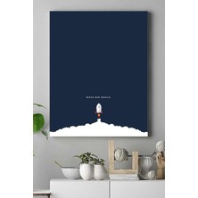 Mey İthalat Postermanya (PSTER17343) Make Big Goals - Büyük Hedefler Girişimcilik Kanvas Tablo 40 x 60