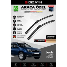 S-Dizayn Dacia Duster Ön Cam Silecek Seti 2014-2018 Premium Araca Özel 60-45 cm  A+ Kalite