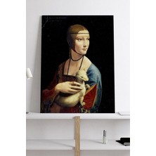 Mey İthalat Postermanya (PSTER18933) Lady Ermine Kakımlı - Vinci Sanatsal Kanvas Tablo 50 x 70