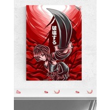 Mey İthalat Postermanya (PSTER402) Samuray Kız Manga Anime Poster - Afiş - Dekoratif Duvar Posteri 60 x 90