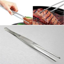 Mey İthalat Çok Amaçlı Paslanmaz Çelik Mutfak ve Barbekü Maşası Paslanmaz Çelik Maşa Barbekü Maşası Izgara Maşası Uzun Mutfak Maşası Hassas Pişirme Maşası Plating Maşası Şef Maşası Biftek Çevirme Maşası 30 cm