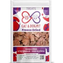 Mey İthalat Freeze-Dried Dana Ciğer Kedi Atıştırmalık MAMA%100 Doğal Katkısız Ödül Maması (1 Paket)