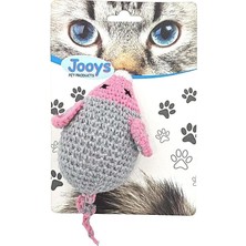 Mey İthalat Amigurumi Kedi Oyuncağı Tekli Fare