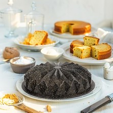 Mey İthalat Deconox Thermo Döküm Gövdeli Kristal Kek Kalıbı 28CM, Dilimli ve Döküm, Siyah Granit Benekli Pişirme Kabı, Kolay Çıkarma, Dayanıklı Alüminyum Alaşım