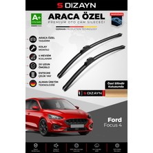 S-Dizayn Ford Focus 4 Ön Cam Silecek Seti 2019 Üzeri Premium Araca Özel 65-50 cm  A+ Kalite