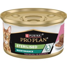 Mey İthalat Pro Plan Ton Balıklı ve Somonlu Kısırlaştırılmış Kedi Konservesi 85 gr